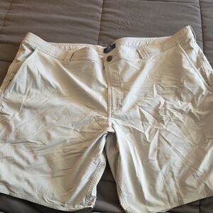 George Men's Light Tan Flat Front Shorts